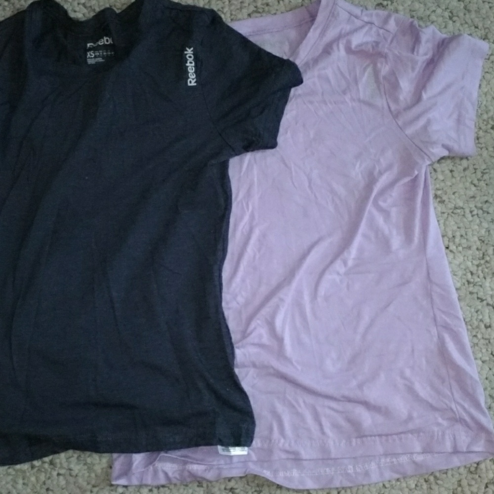 2 reebok t shirts